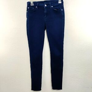7 For All Mankind Women's Navy Blue Jeans Size 26